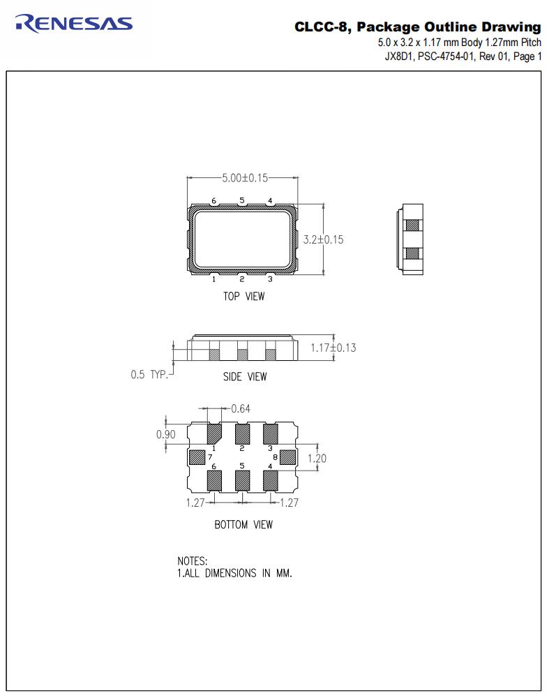 Renesas晶振,XPL53525.000000K,低抖動晶振,航空航天設備晶振 Renesas晶振,XPL53525.000000K,低抖動晶振,航空航天設備晶振